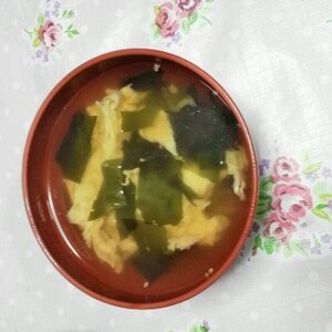 シンプル簡単☆たまごわかめスープ！